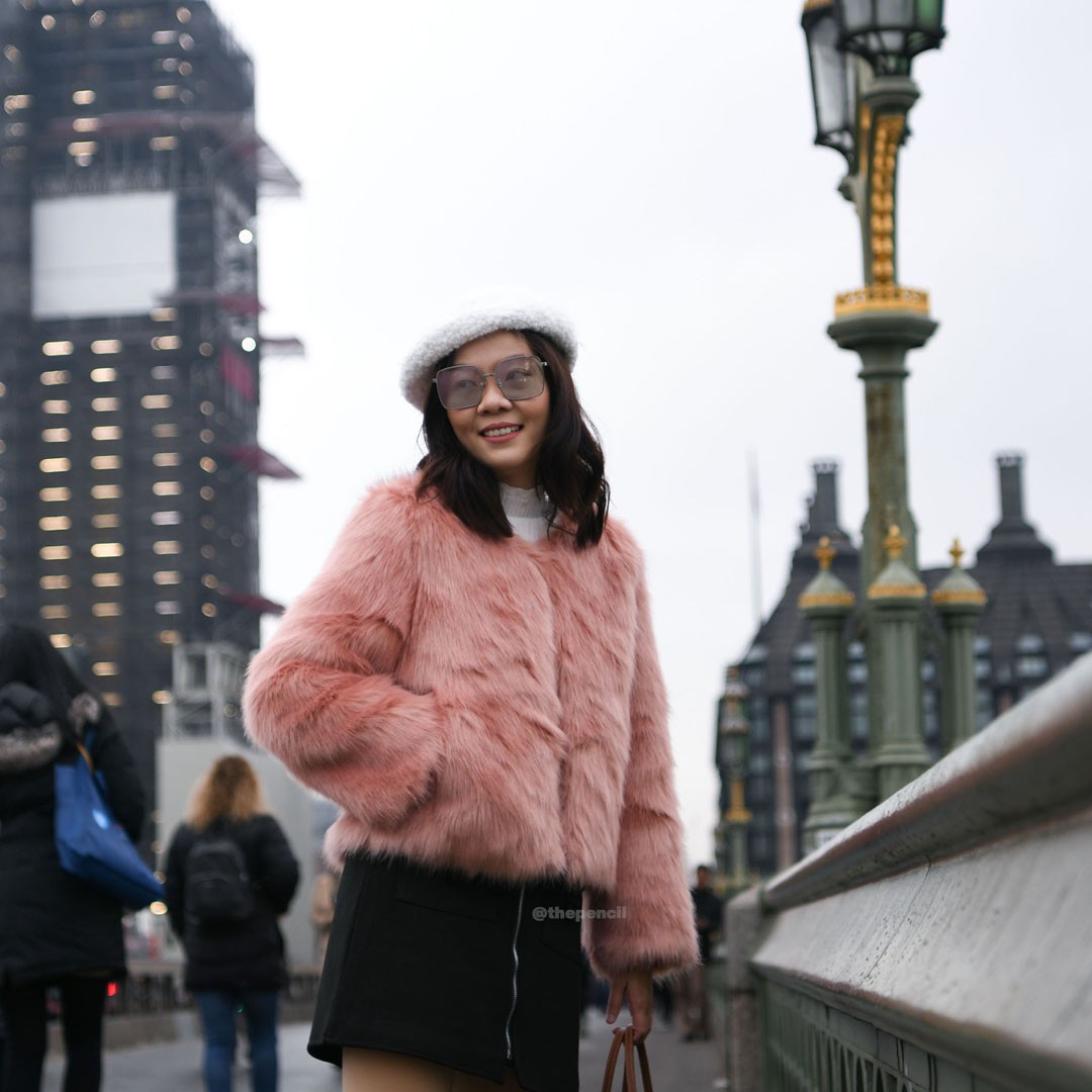 All fur jacket top