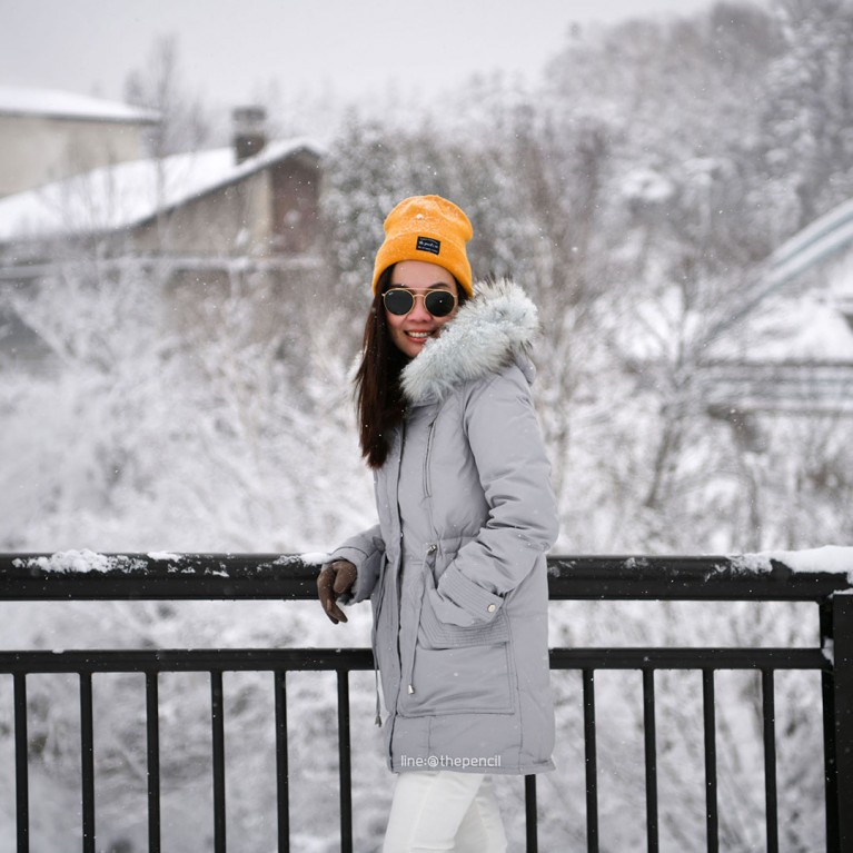 The first duck down coat (ชมพู/ดำ/เทา)