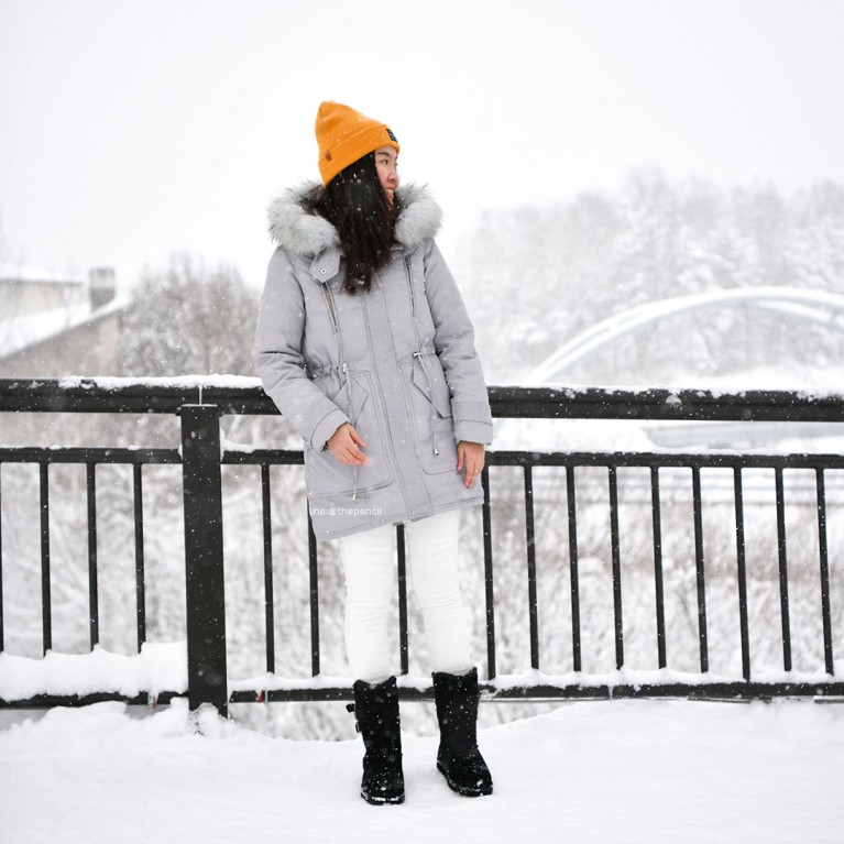 The first duck down coat (ชมพู/ดำ/เทา)