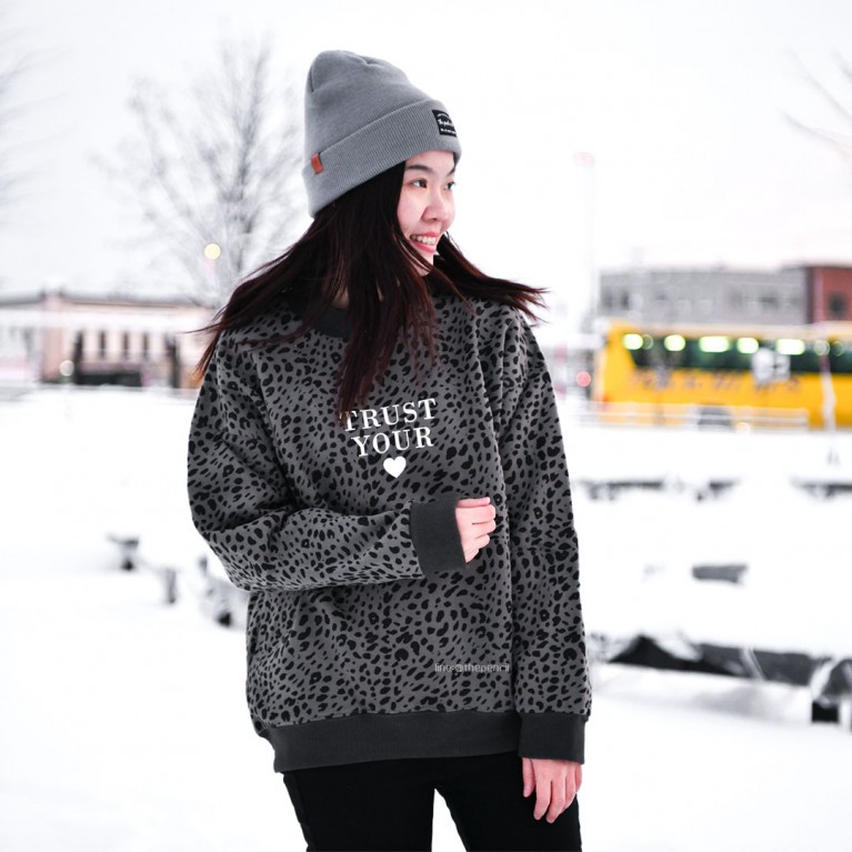Trust Your ❤️ Leopard Print (ครีม/ชมพู/เทา)