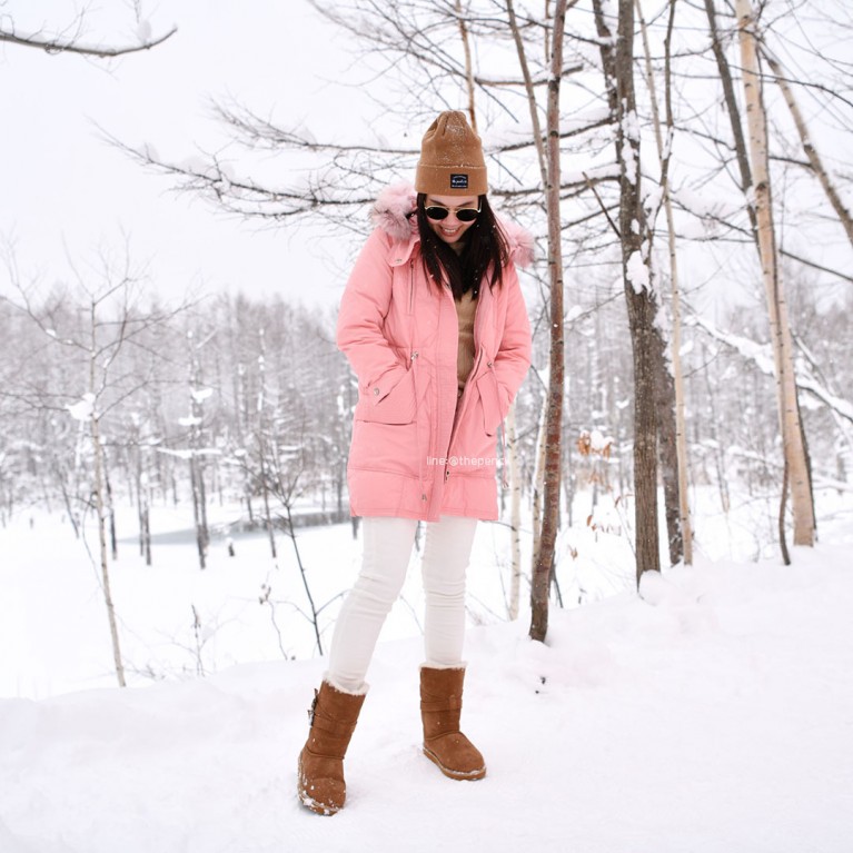 The first duck down coat (ชมพู/ดำ/เทา)