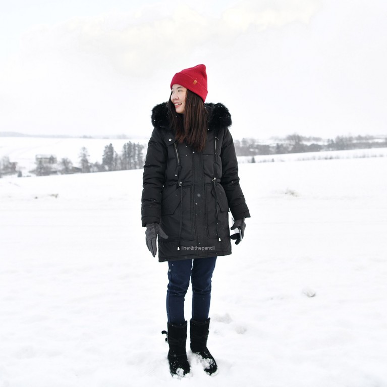 The first duck down coat (ชมพู/ดำ/เทา)