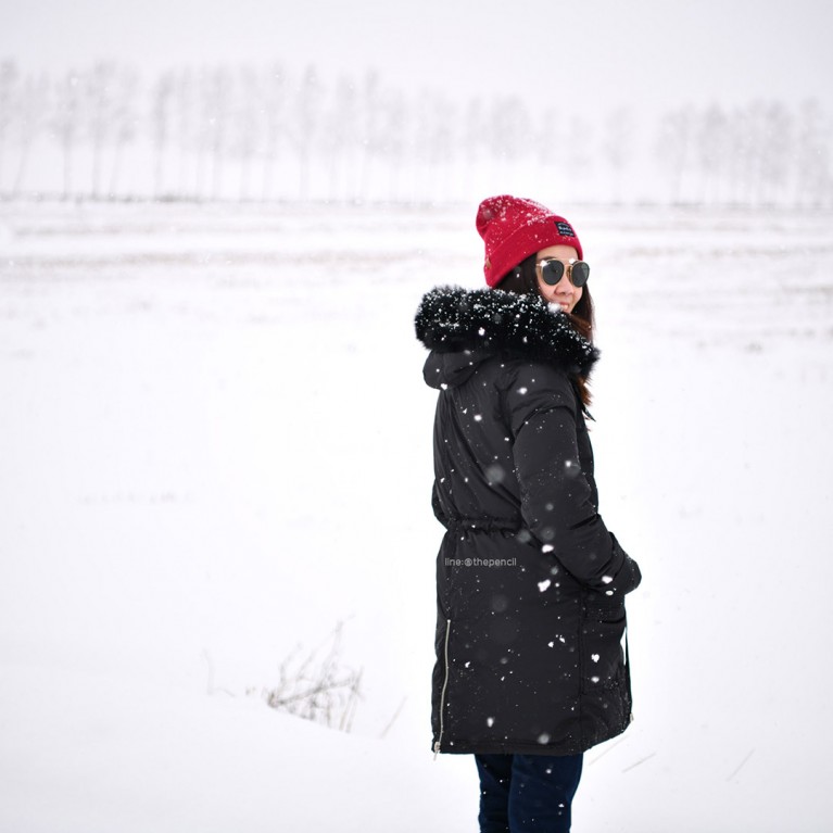 The first duck down coat (ชมพู/ดำ/เทา)