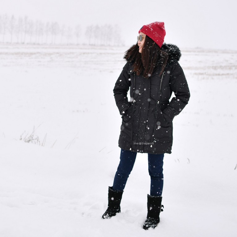 The first duck down coat (ชมพู/ดำ/เทา)