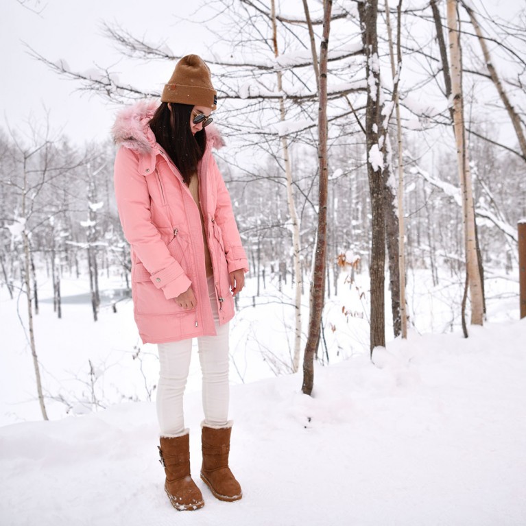 The first duck down coat (ชมพู/ดำ/เทา)