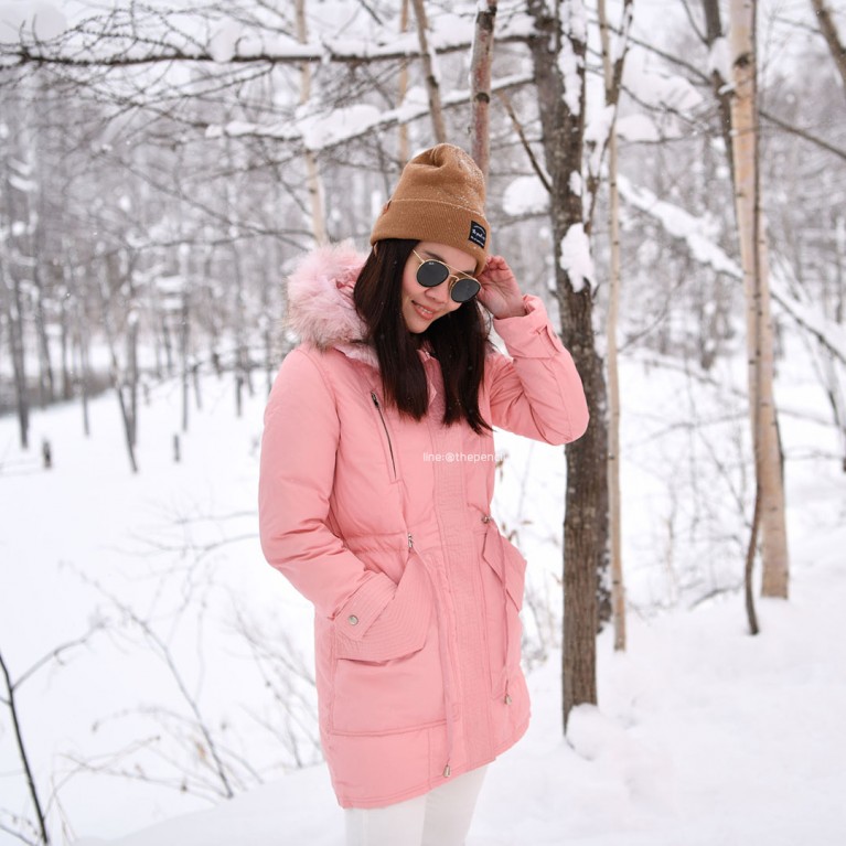 The first duck down coat (ชมพู/ดำ/เทา)