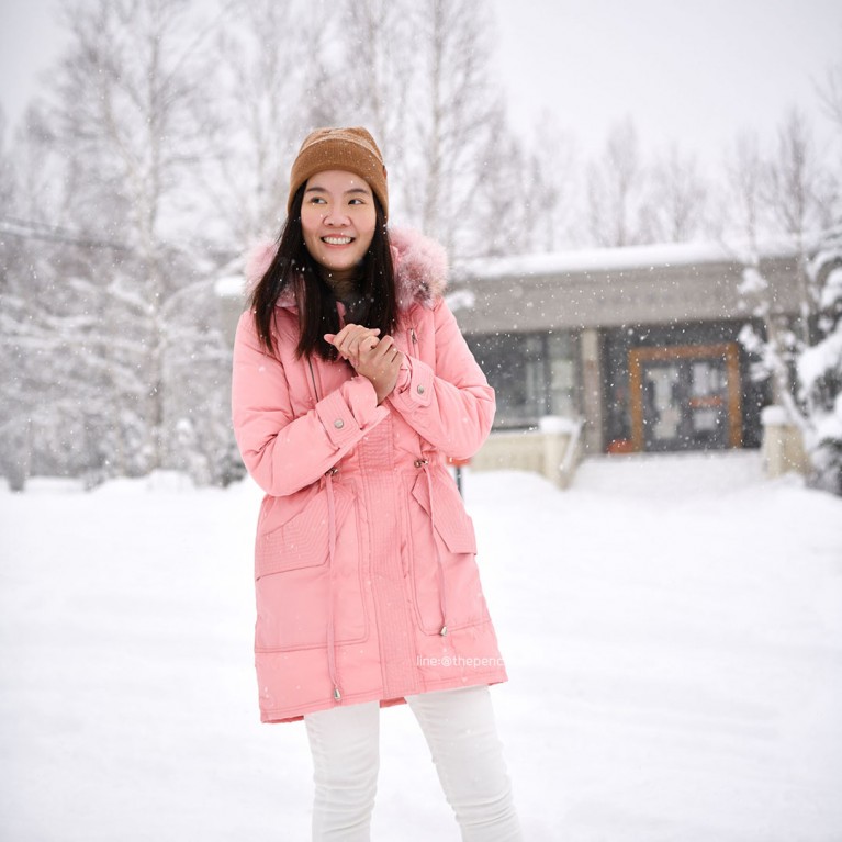 The first duck down coat (ชมพู/ดำ/เทา)