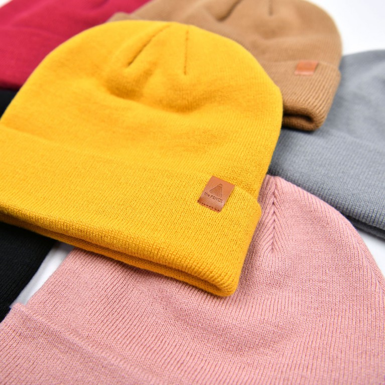 The pencil beanie (ดำ/น้ำตาล/เทา/แดง/ชมพู/เหลือง)