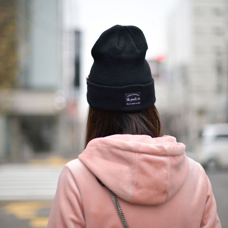 The pencil beanie (ดำ/น้ำตาล/เทา/แดง/ชมพู/เหลือง)