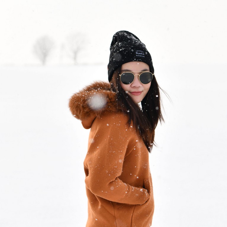 The pencil beanie (ดำ/น้ำตาล/เทา/แดง/ชมพู/เหลือง)