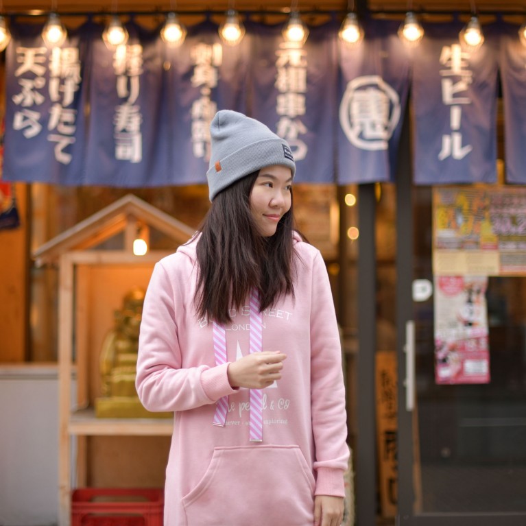 Bond street hoodie dress (ดำ/น้ำตาล/ชมพู)