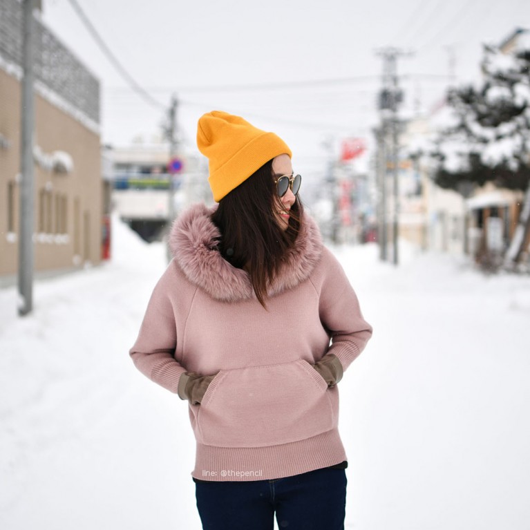 Foxy sweater (แอชบลาวน์/ดำ/เทา/น้ำตาลส้ม/ครีม)