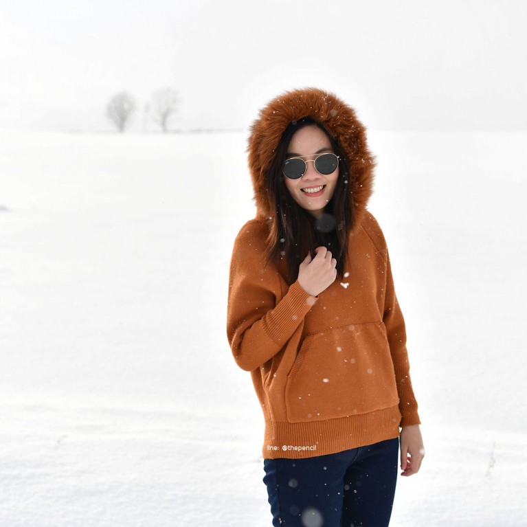 Foxy sweater (แอชบลาวน์/ดำ/เทา/น้ำตาลส้ม/ครีม)