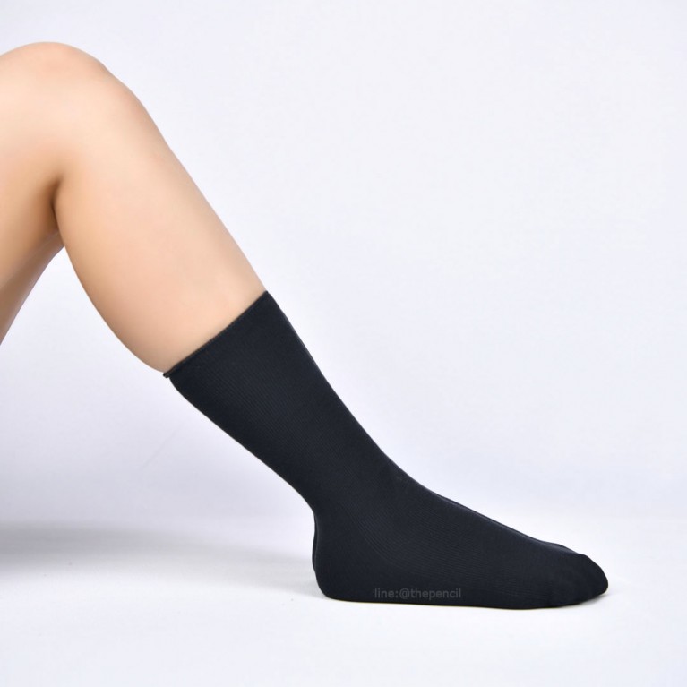 Nylon super sock (ดำ/เทาเข้ม/เนื้อ/ขาว/เหลือง)