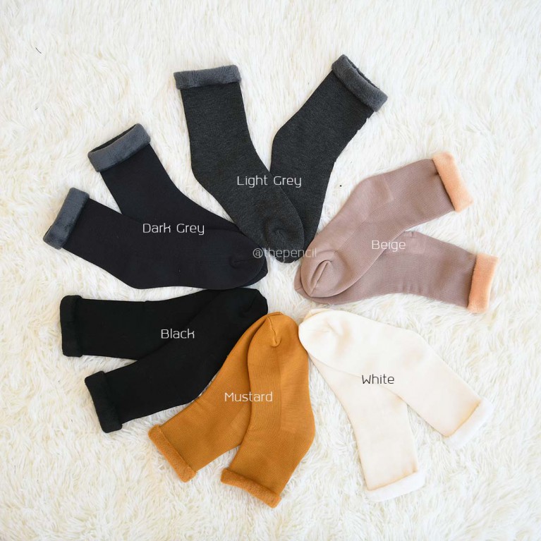 Nylon super sock (ดำ/เทาเข้ม/เนื้อ/ขาว/เหลือง)