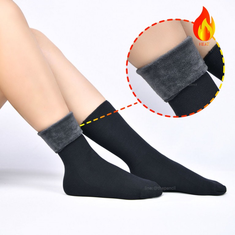 Nylon super sock (ดำ/เทาเข้ม/เนื้อ/ขาว/เหลือง)