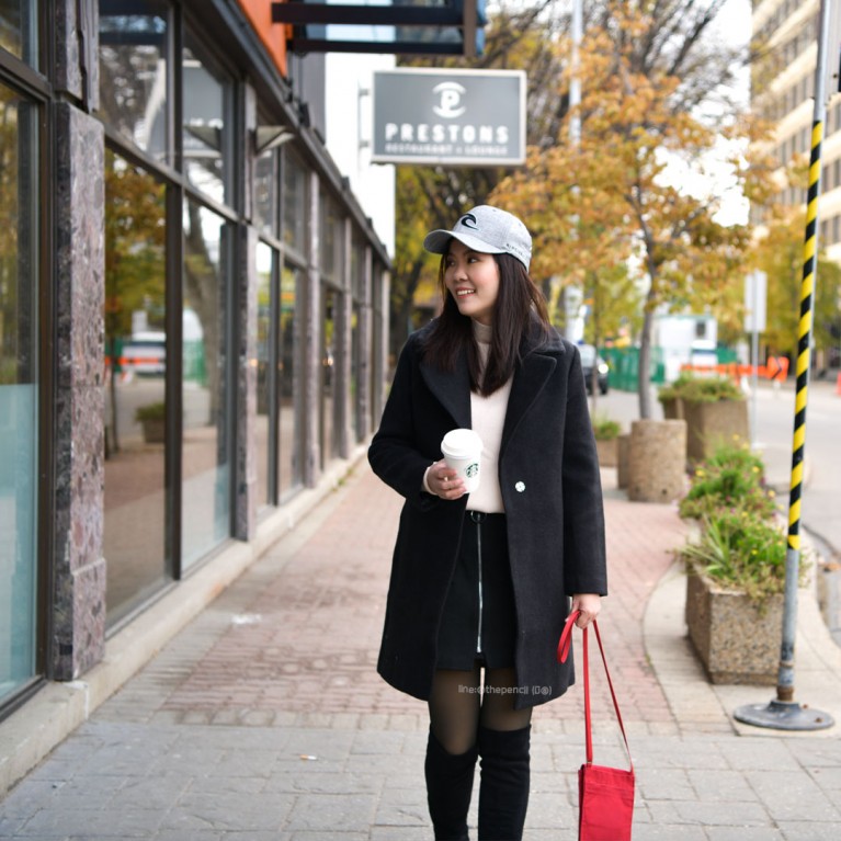 English stitch coat (น้ำตาล/ดำ/ชมพูอ่อน)
