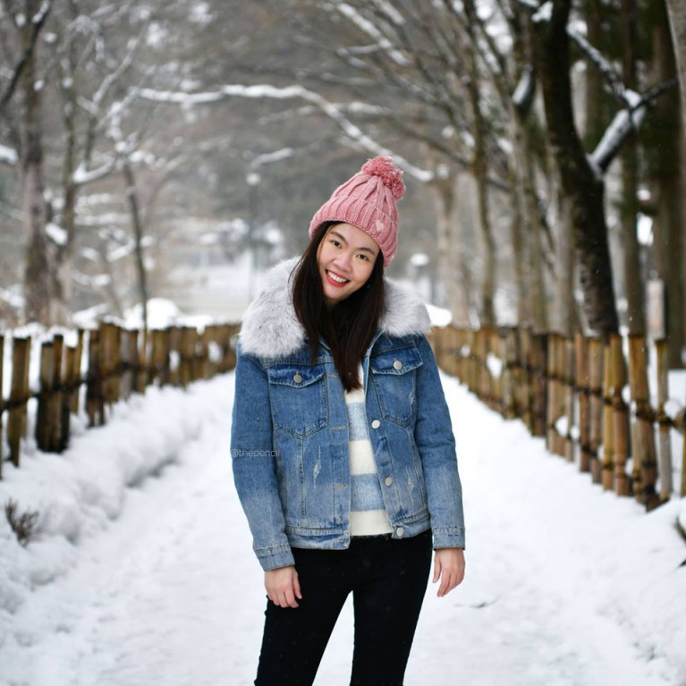 Fur denim jacket