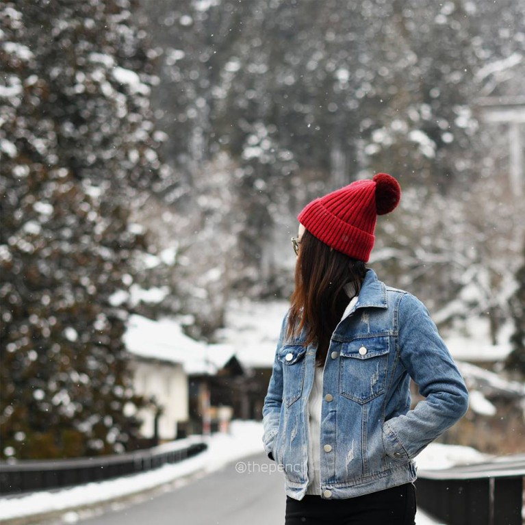 Fur denim jacket