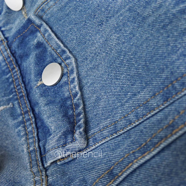 Fur denim jacket