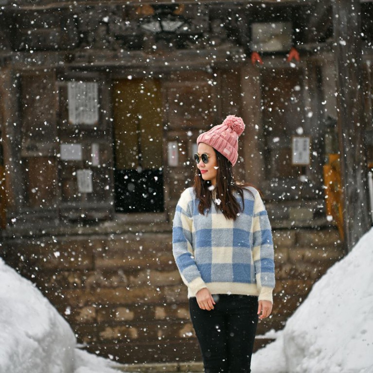 Scot sweater (น้ำตาล/ฟ้า/ชมพู)