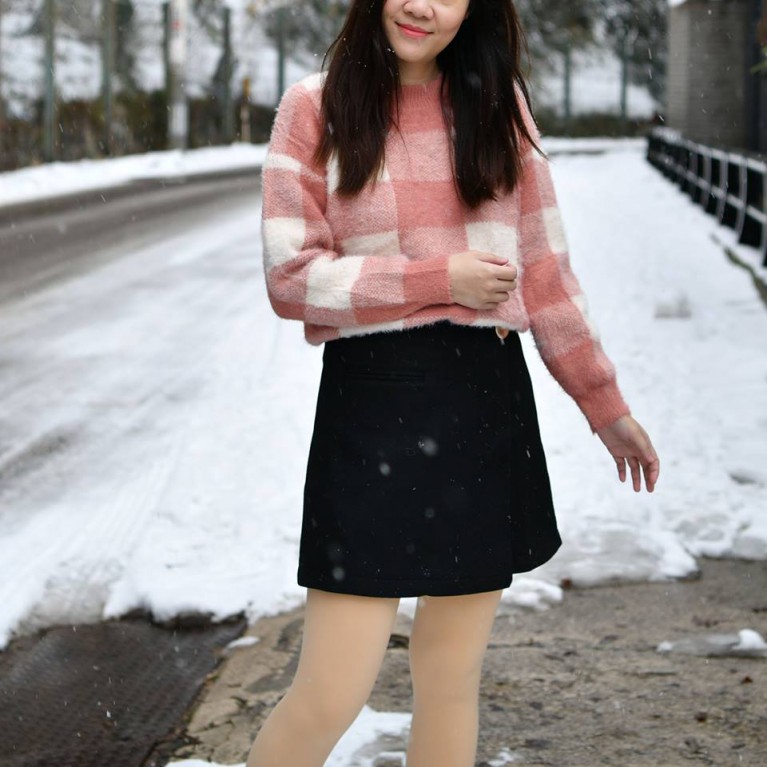 Scot sweater (น้ำตาล/ฟ้า/ชมพู)
