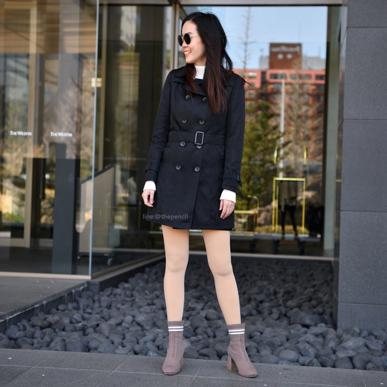 Classic trench coat (น้ำตาล/ดำ)