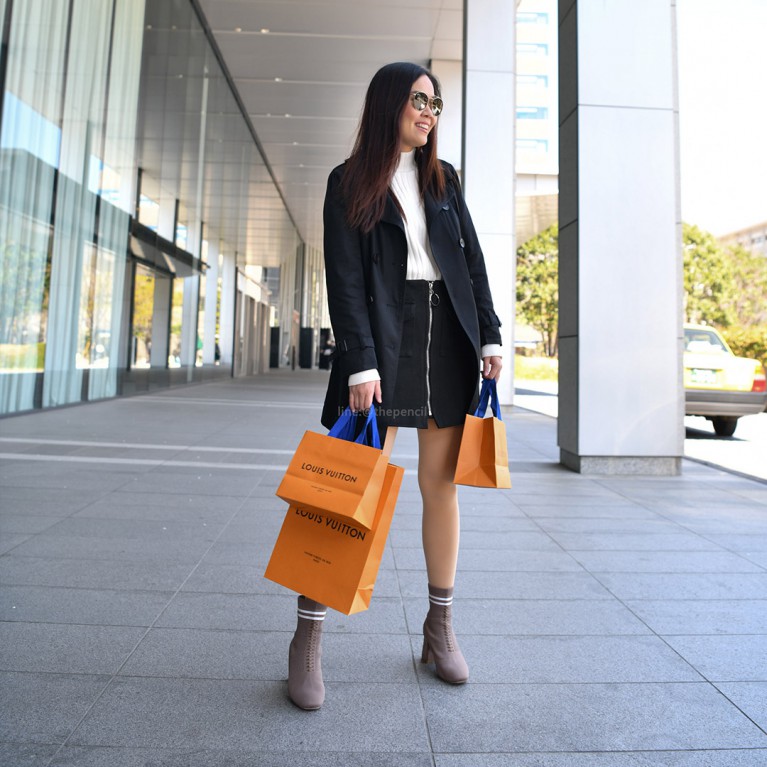 Classic trench coat (น้ำตาล/ดำ)