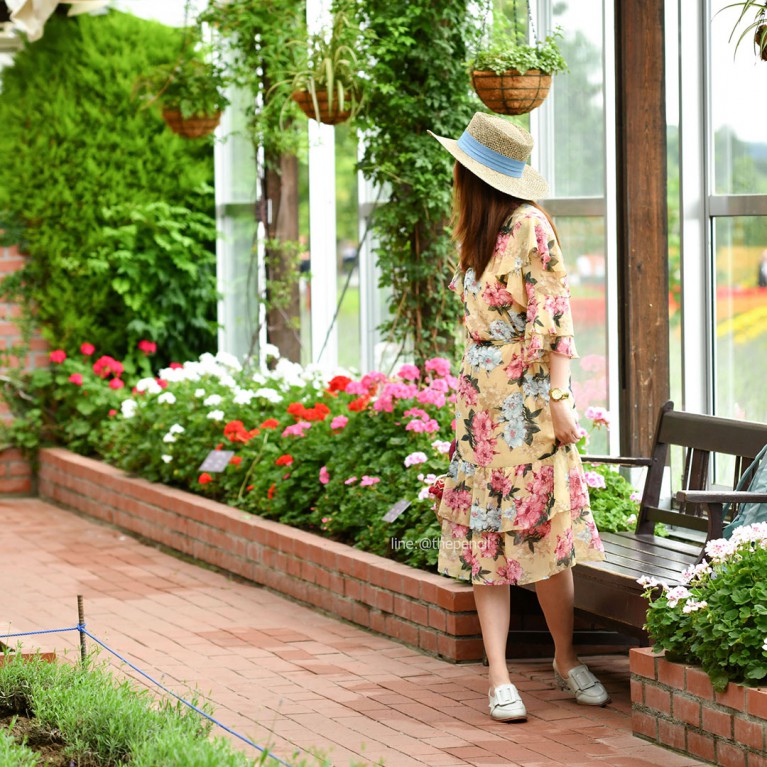 Floral midi dress