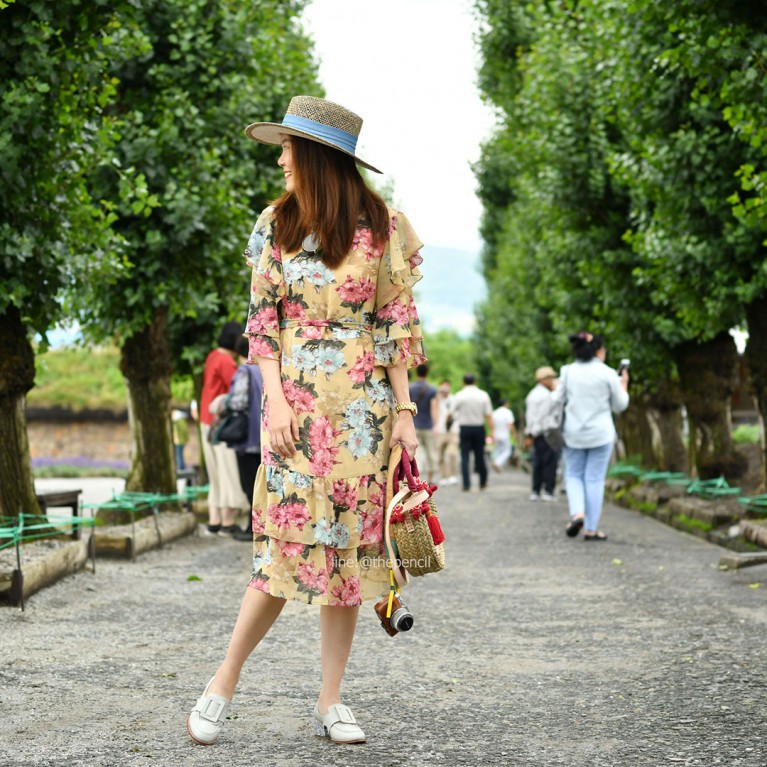 Floral midi dress