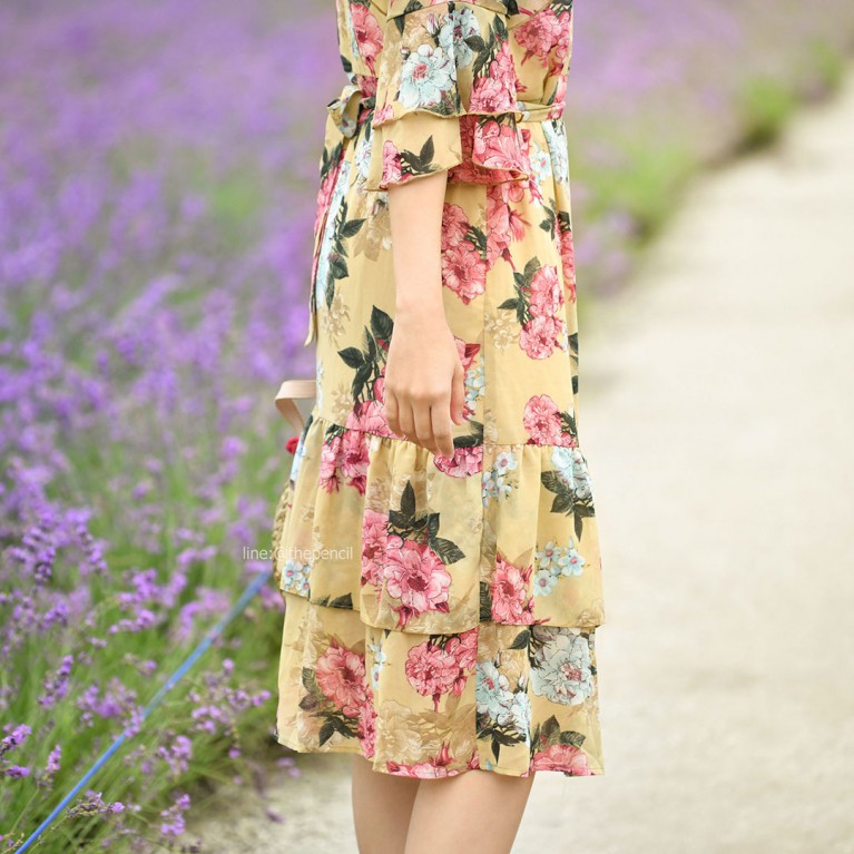 Floral midi dress