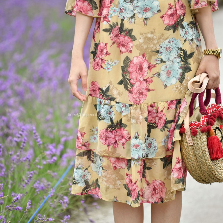 Floral midi dress