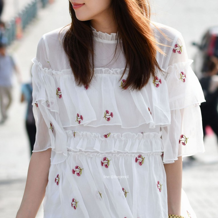 Blossom white dress
