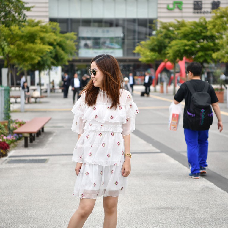 Blossom white dress