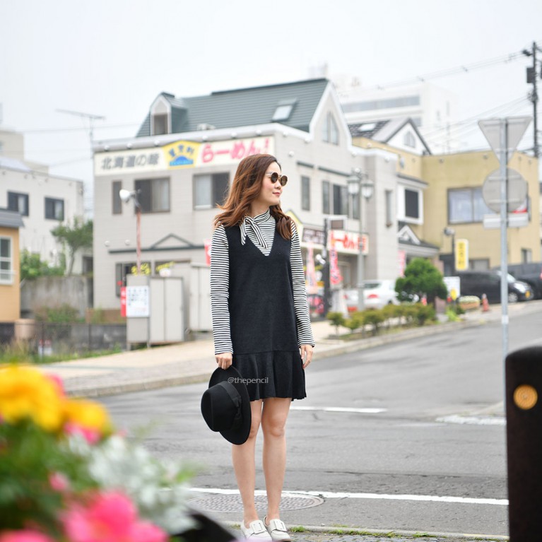 Bow & Stripe Dress set