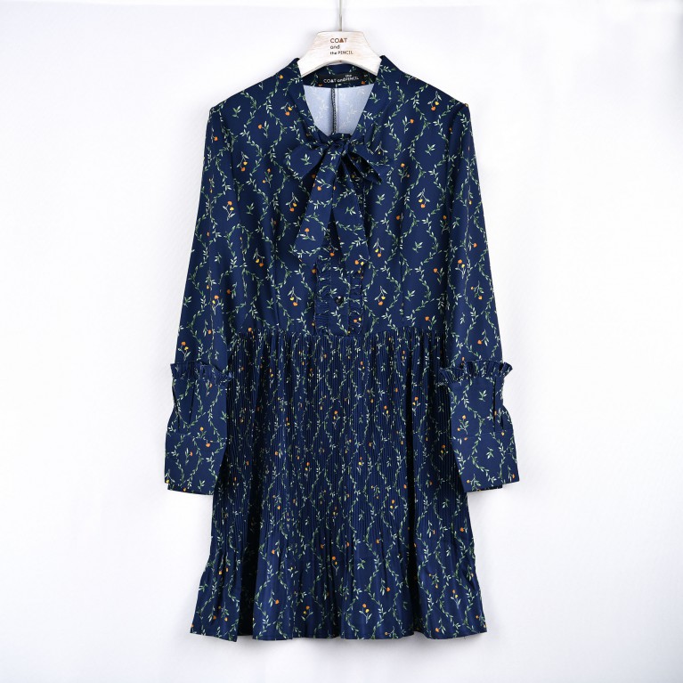 Bow pleat dress