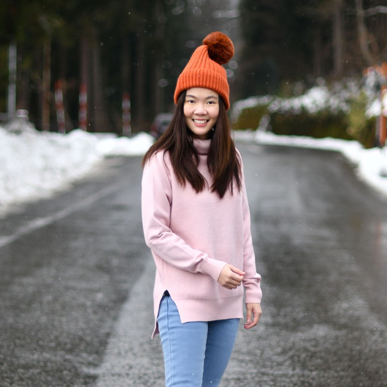 Basic turtleneck sweater 2 (ครีม/ดำ/แดงอิฐ/ชมพู/เทา)