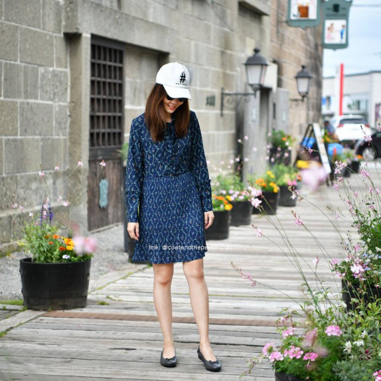 Bow pleat dress