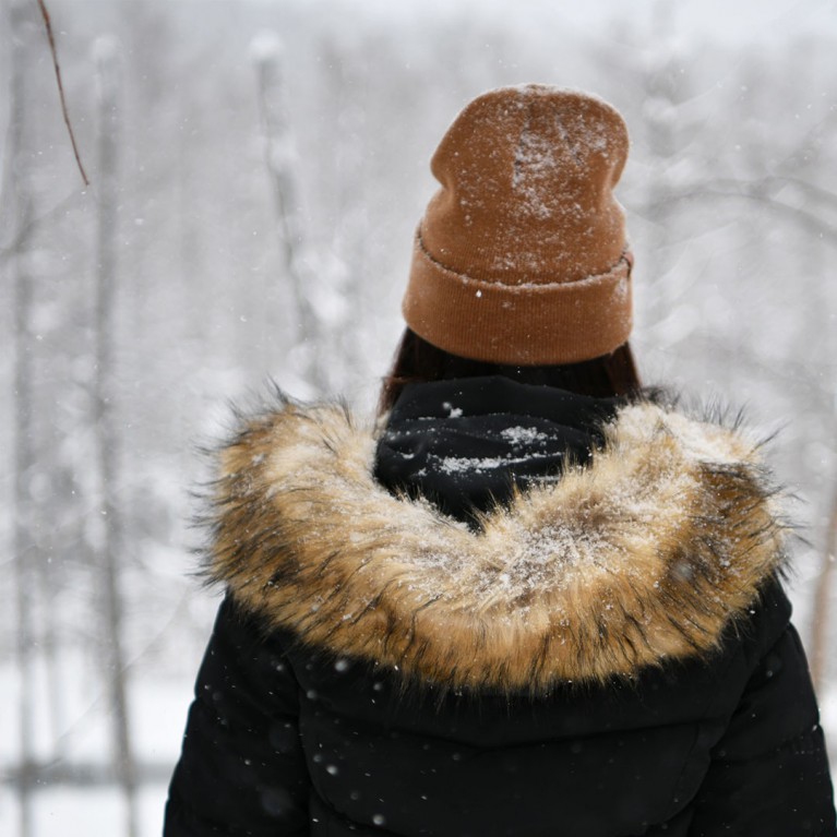 Handy Padded Fur Down Coat