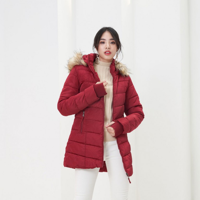 Handy Padded Fur Down Coat