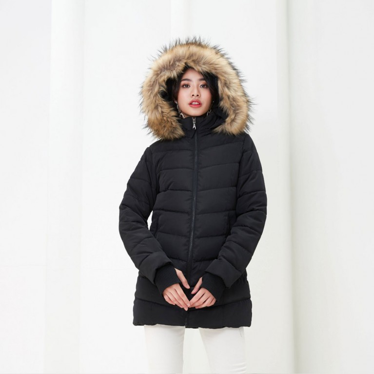Handy Padded Fur Down Coat