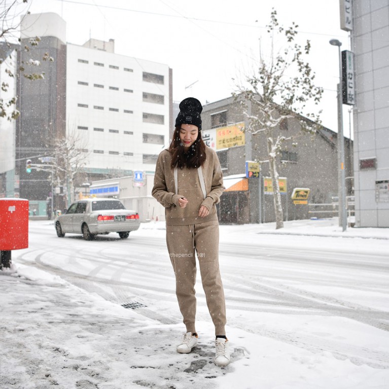 Knit warm journey set (ดำ/เทา/เบจ/ครีม/ชมพู)