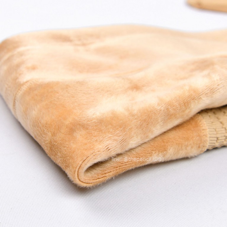 ถุงน่องบุขนหนา รุ่น Winter super wide (เนื้อ/ดำ) (คลุมทั้งเท้า)