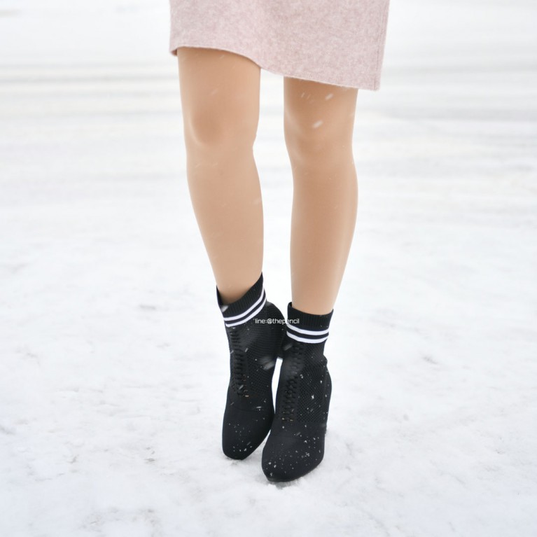 ถุงน่องบุขนหนา รุ่น Winter super wide (เนื้อ/ดำ) (คลุมทั้งเท้า)