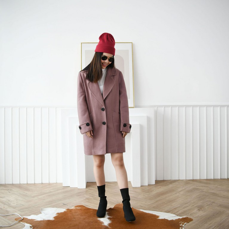 New York coat (ชมพู)