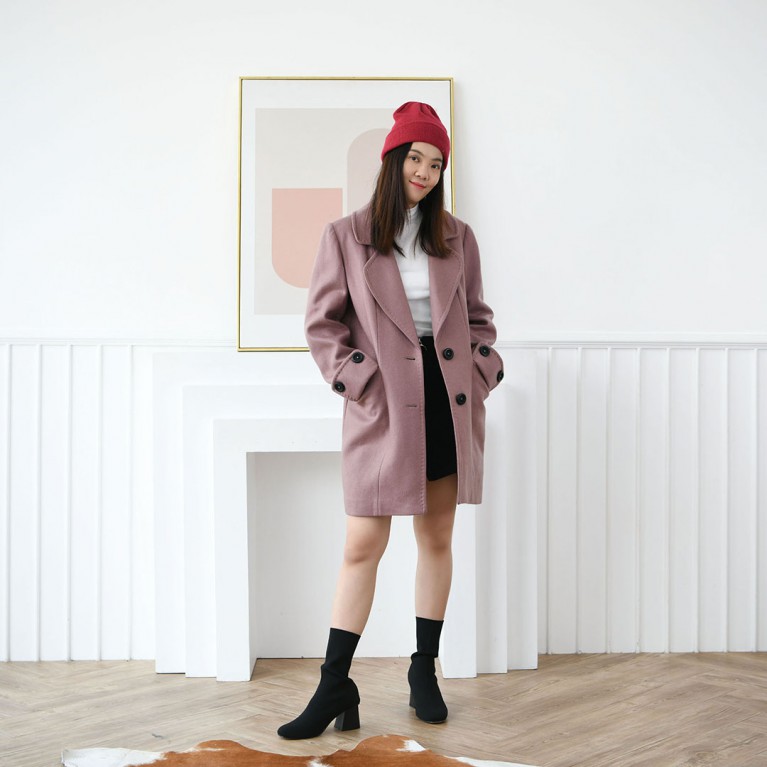 New York coat (ชมพู)
