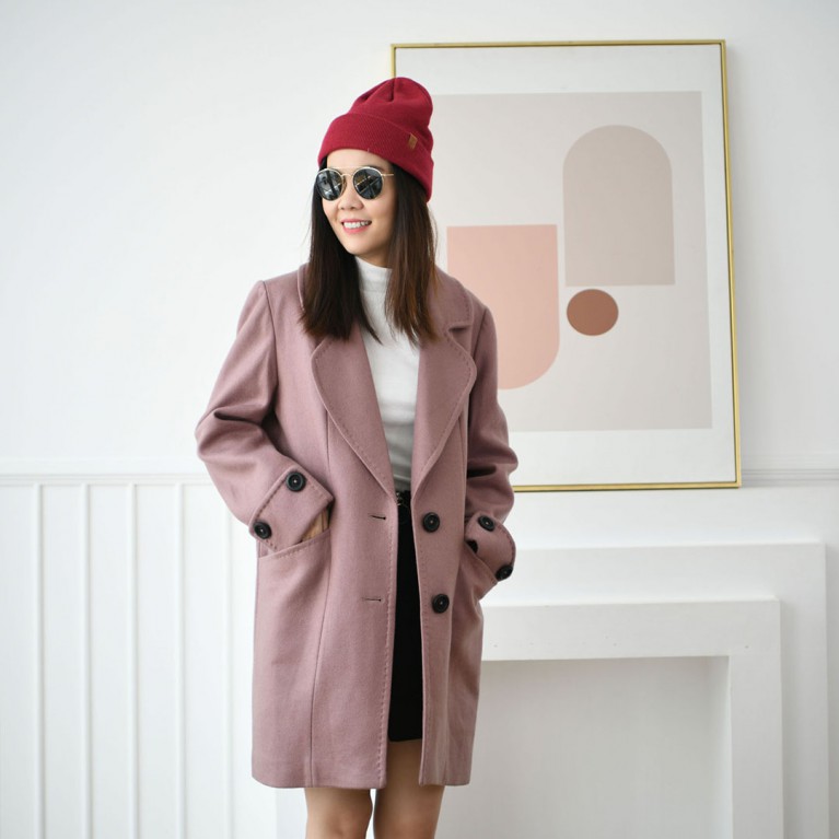 New York coat (ชมพู)