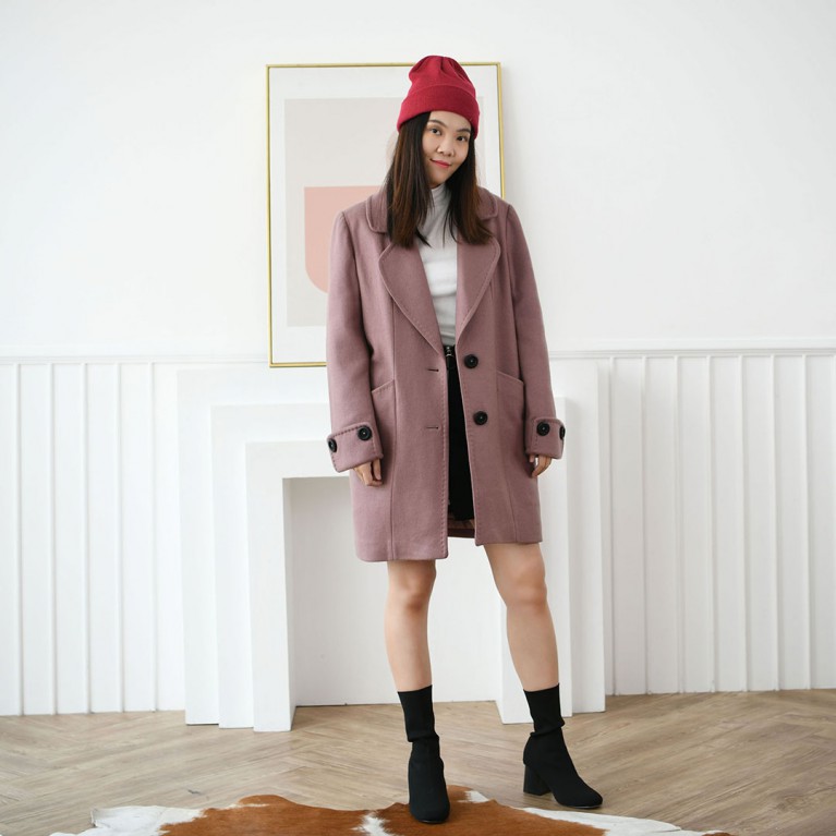 New York coat (ชมพู)