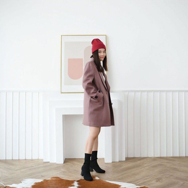 New York coat (ชมพู)