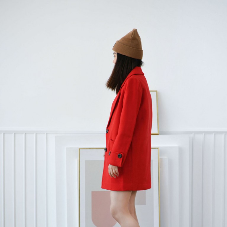 New York coat (เขียว / แดง)